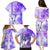 Hawaiian Cocktail Valentine Day Family Matching Puletasi and Hawaiian Shirt Hibiscus Kakau Pattern Purple Version LT03 - Polynesian Pride