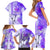 Hawaiian Cocktail Valentine Day Family Matching Short Sleeve Bodycon Dress and Hawaiian Shirt Hibiscus Kakau Pattern Purple Version LT03 - Polynesian Pride