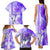 Hawaiian Cocktail Valentine Day Family Matching Tank Maxi Dress and Hawaiian Shirt Hibiscus Kakau Pattern Purple Version LT03 - Polynesian Pride