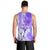 Hawaiian Cocktail Valentine Day Men Tank Top Hibiscus Kakau Pattern Purple Version LT03 - Polynesian Pride