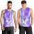 Hawaiian Cocktail Valentine Day Men Tank Top Hibiscus Kakau Pattern Purple Version LT03 - Polynesian Pride