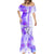 Hawaiian Cocktail Valentine Day Mermaid Dress Hibiscus Kakau Pattern Purple Version LT03 - Polynesian Pride