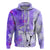 Hawaiian Cocktail Valentine Day Zip Hoodie Hibiscus Kakau Pattern Purple Version LT03 Zip Hoodie Purple - Polynesian Pride