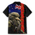 New Zealand Kiwi Soldier ANZAC Family Matching Mermaid Dress and Hawaiian Shirt Red Poppy Flower and Silver Fern Pattern LT03 - Polynesian Pride