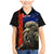 New Zealand Kiwi Soldier ANZAC Family Matching Mermaid Dress and Hawaiian Shirt Red Poppy Flower and Silver Fern Pattern LT03 Son's Shirt Black - Polynesian Pride