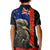 New Zealand Kiwi Soldier ANZAC Kid Polo Shirt Red Poppy Flower and Silver Fern Pattern LT03 - Polynesian Pride