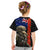 New Zealand Kiwi Soldier ANZAC Kid T Shirt Red Poppy Flower and Silver Fern Pattern LT03 - Polynesian Pride