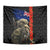 New Zealand Kiwi Soldier ANZAC Tapestry Red Poppy Flower and Silver Fern Pattern LT03 - Polynesian Pride