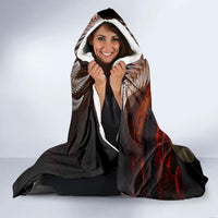 Slouch Hat and Biscuits ANZAC Hooded Blanket with Soldier Silver Fern LT03 - Polynesian Pride