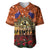 The Rising Sun Badge ANZAC Baseball Jersey Last Post Field of Poppy Starry Night Style LT03 Black - Polynesian Pride