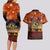 The Rising Sun Badge ANZAC Couples Matching Long Sleeve Bodycon Dress and Hawaiian Shirt Last Post Field of Poppy Starry Night Style LT03 - Polynesian Pride