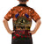 The Rising Sun Badge ANZAC Family Matching Long Sleeve Bodycon Dress and Hawaiian Shirt Last Post Field of Poppy Starry Night Style LT03 - Polynesian Pride