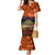 The Rising Sun Badge ANZAC Family Matching Mermaid Dress and Hawaiian Shirt Last Post Field of Poppy Starry Night Style LT03 Mom's Dress Black - Polynesian Pride