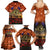 The Rising Sun Badge ANZAC Family Matching Summer Maxi Dress and Hawaiian Shirt Last Post Field of Poppy Starry Night Style LT03 - Polynesian Pride