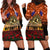 The Rising Sun Badge ANZAC Hoodie Dress Last Post Field of Poppy Starry Night Style LT03 - Polynesian Pride