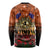 The Rising Sun Badge ANZAC Long Sleeve Shirt Last Post Field of Poppy Starry Night Style LT03 - Polynesian Pride