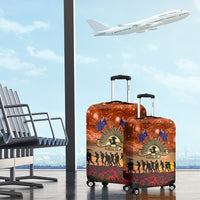 The Rising Sun Badge ANZAC Luggage Cover Last Post Field of Poppy Starry Night Style LT03 - Polynesian Pride