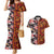 Pan-Pacific Festival Couples Matching Mermaid Dress and Hawaiian Shirt Hawaiian Tribal and Japanese Pattern Together Culture