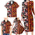 Pan-Pacific Festival Family Matching Long Sleeve Bodycon Dress and Hawaiian Shirt Hawaiian Tribal and Japanese Pattern Together Culture