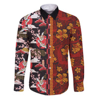Pan-Pacific Festival Family Matching Mermaid Dress and Hawaiian Shirt Hawaiian Tribal and Japanese Pattern Together Culture