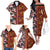 Pan-Pacific Festival Family Matching Off The Shoulder Long Sleeve Dress and Hawaiian Shirt Hawaiian Tribal and Japanese Pattern Together Culture