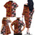 Pan-Pacific Festival Family Matching Off The Shoulder Long Sleeve Dress and Hawaiian Shirt Hawaiian Tribal and Japanese Pattern Together Culture