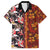 Pan-Pacific Festival Family Matching Off The Shoulder Long Sleeve Dress and Hawaiian Shirt Hawaiian Tribal and Japanese Pattern Together Culture