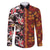 Pan-Pacific Festival Family Matching Off The Shoulder Long Sleeve Dress and Hawaiian Shirt Hawaiian Tribal and Japanese Pattern Together Culture