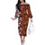 Pan-Pacific Festival Family Matching Off The Shoulder Long Sleeve Dress and Hawaiian Shirt Hawaiian Tribal and Japanese Pattern Together Culture