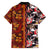 Pan-Pacific Festival Family Matching Short Sleeve Bodycon Dress and Hawaiian Shirt Hawaiian Tribal and Japanese Pattern Together Culture