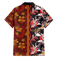 Pan-Pacific Festival Family Matching Tank Maxi Dress and Hawaiian Shirt Hawaiian Tribal and Japanese Pattern Together Culture