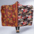 Pan-Pacific Festival Hooded Blanket Hawaiian Tribal and Japanese Pattern Together Culture