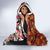 Pan-Pacific Festival Hooded Blanket Hawaiian Tribal and Japanese Pattern Together Culture