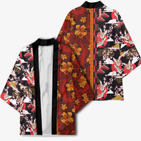 Japanese Culture Hawaii Style Kimono Hawaiian Tribal and Japanese Pattern Together Culture - Polynesian Pride