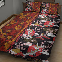 Japanese Culture Hawaii Style Quilt Bed Set Hawaiian Tribal and Japanese Pattern Together Culture LT03 - Polynesian Pride