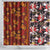 Pan-Pacific Festival Shower Curtain Hawaiian Tribal and Japanese Pattern Together Culture