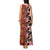 Pan-Pacific Festival Tank Maxi Dress Hawaiian Tribal and Japanese Pattern Together Culture