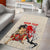 Personalised Pan-Pacific Festival Area Rug Japanese Samurai with Hawaiian Pattern