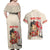 Personalised Pan-Pacific Festival Couples Matching Off Shoulder Maxi Dress and Hawaiian Shirt Japanese Samurai with Hawaiian Pattern