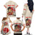 Personalised Pan-Pacific Festival Family Matching Off The Shoulder Long Sleeve Dress and Hawaiian Shirt Japanese Samurai with Hawaiian Pattern