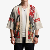 Personalised Japanese Culture Hawaii Style Kimono Japanese Samurai with Hawaiian Pattern - Polynesian Pride