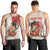 Personalised Pan-Pacific Festival Men Tank Top Japanese Samurai with Hawaiian Pattern