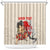 Personalised Pan-Pacific Festival Shower Curtain Japanese Samurai with Hawaiian Pattern