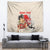 Personalised Pan-Pacific Festival Tapestry Japanese Samurai with Hawaiian Pattern