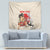 Personalised Pan-Pacific Festival Tapestry Japanese Samurai with Hawaiian Pattern