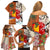 Pan-Pacific Festival Family Matching Off Shoulder Short Dress and Hawaiian Shirt Mauna Kea and Fuji Mountains