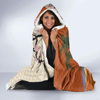 Japanese Culture Hawaii Style Hooded Blanket Mauna Kea and Fuji Mountains LT03 - Polynesian Pride