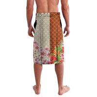 Japanese Culture Hawaii Style Lavalava Mauna Kea and Fuji Mountains LT03 - Polynesian Pride