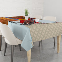 Japanese Culture Hawaii Style Tablecloth Mauna Kea and Fuji Mountains LT03 - Polynesian Pride