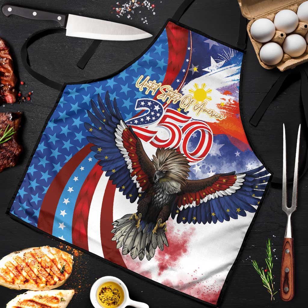 Philippines and United States Semiquincentennial Apron Eagle and National Flag Style LT03 Multicolor - Polynesian Pride